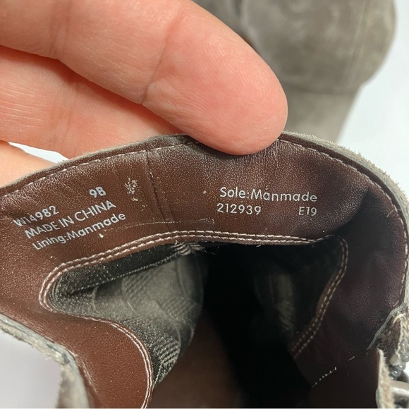 Cole Haan Elyse booties gray suede pointed toe size 9 - Picture 5 of 7